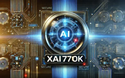 Depiction of xai770k, showcasing a secure AI-driven system for intelligent tech solutions.