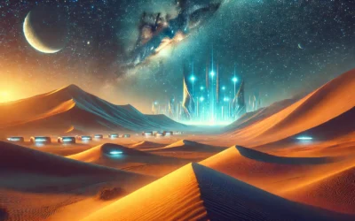 A captivating scene symbolizing DuneProphecy latest season, trending discussions, and fan excitement.