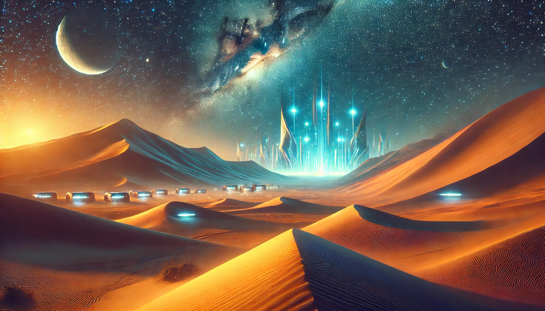 A captivating scene symbolizing DuneProphecy latest season, trending discussions, and fan excitement.