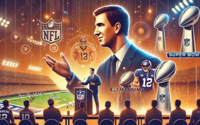 Eli Manning in a modern setting showcasing his public engagements and recent activities.