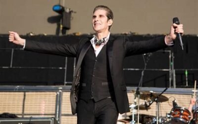 Perry Farrell performing "True Love" on stage.