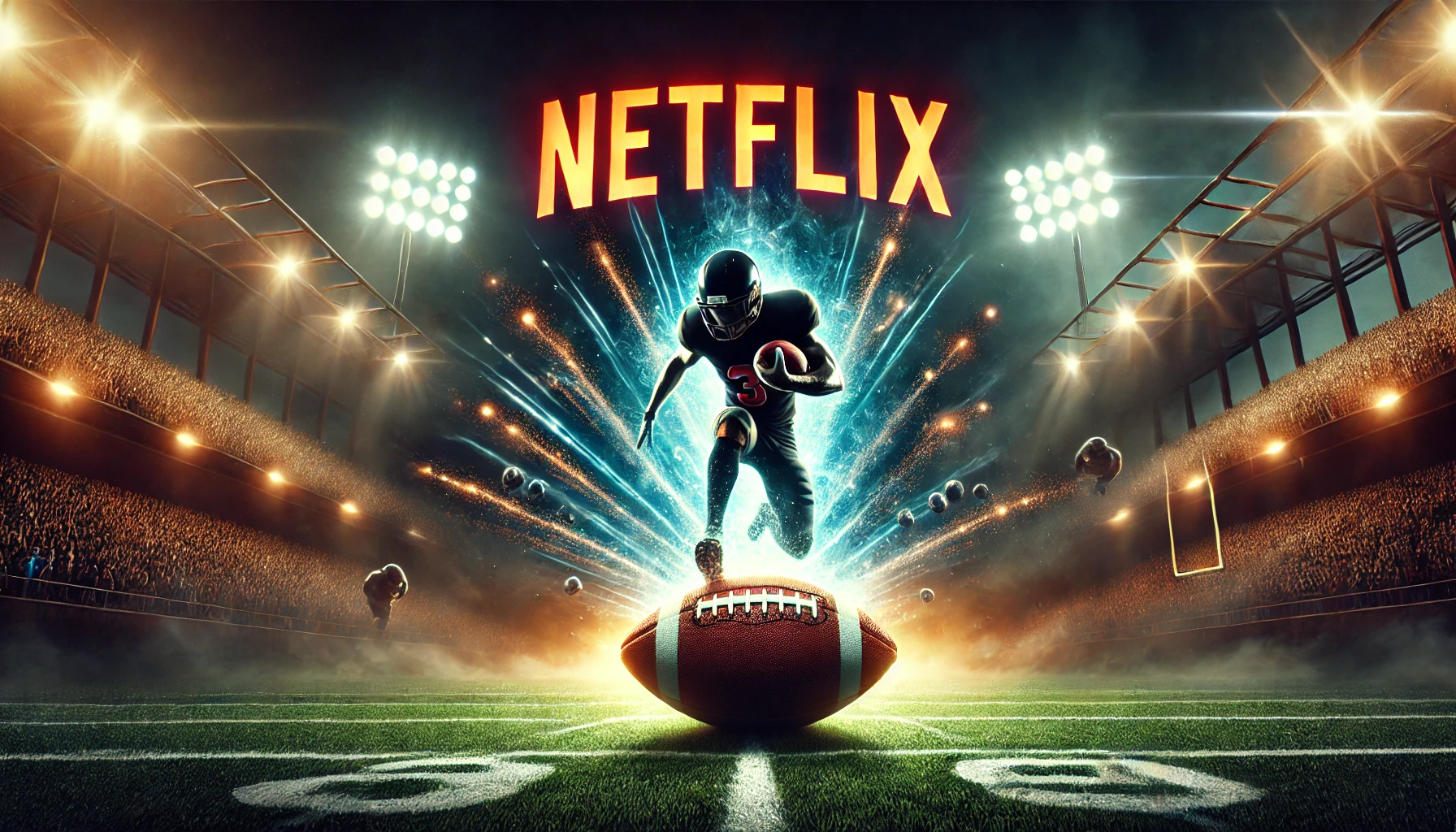 NFLonNetflix show teaser highlighting football action and drama