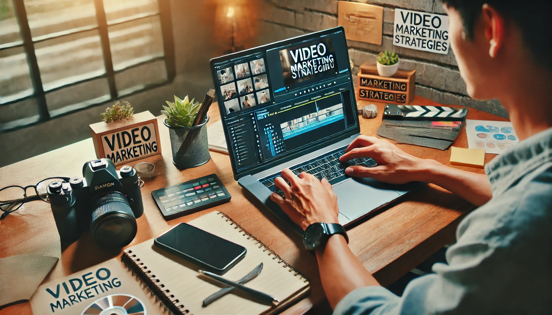 Small business maximizing ROI through video marketing strategies.