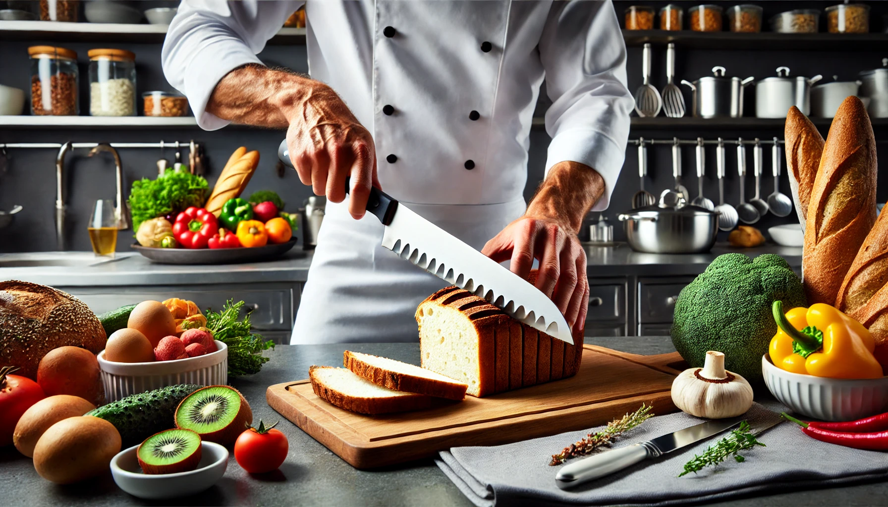 Every chef needs a bread knife in the kitchen