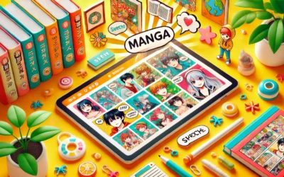 A vibrant image showcasing manga pill, a modern tool for manga reading.