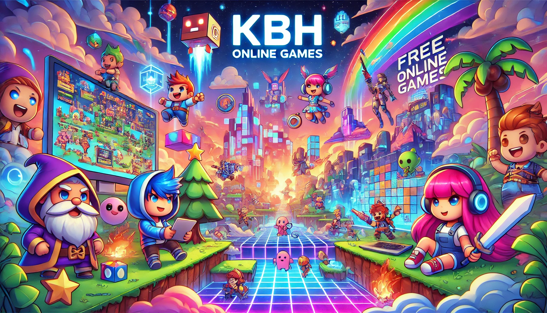 KBH Games online free gameplay with vibrant characters