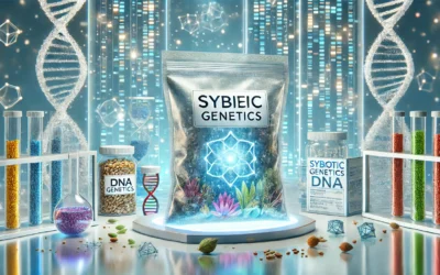 Sybiotic Genetics Frozen Bag with vibrant preserved genetics displayed