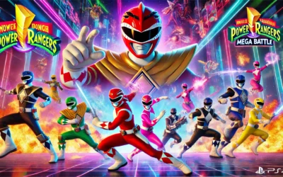 Mighty Morphin Power Rangers Mega Battle PS4 gameplay with vibrant action scenes and DLC highlights Mighty Morphin Power Rangers Mega Battle PS4 PKG DLC File