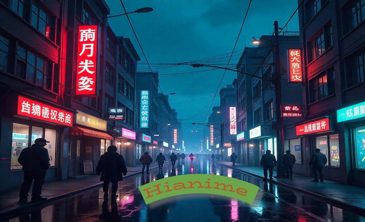 Surreal hianime collage featuring distorted perspectives, glitch effects, and unconventional character designs in vibrant colors