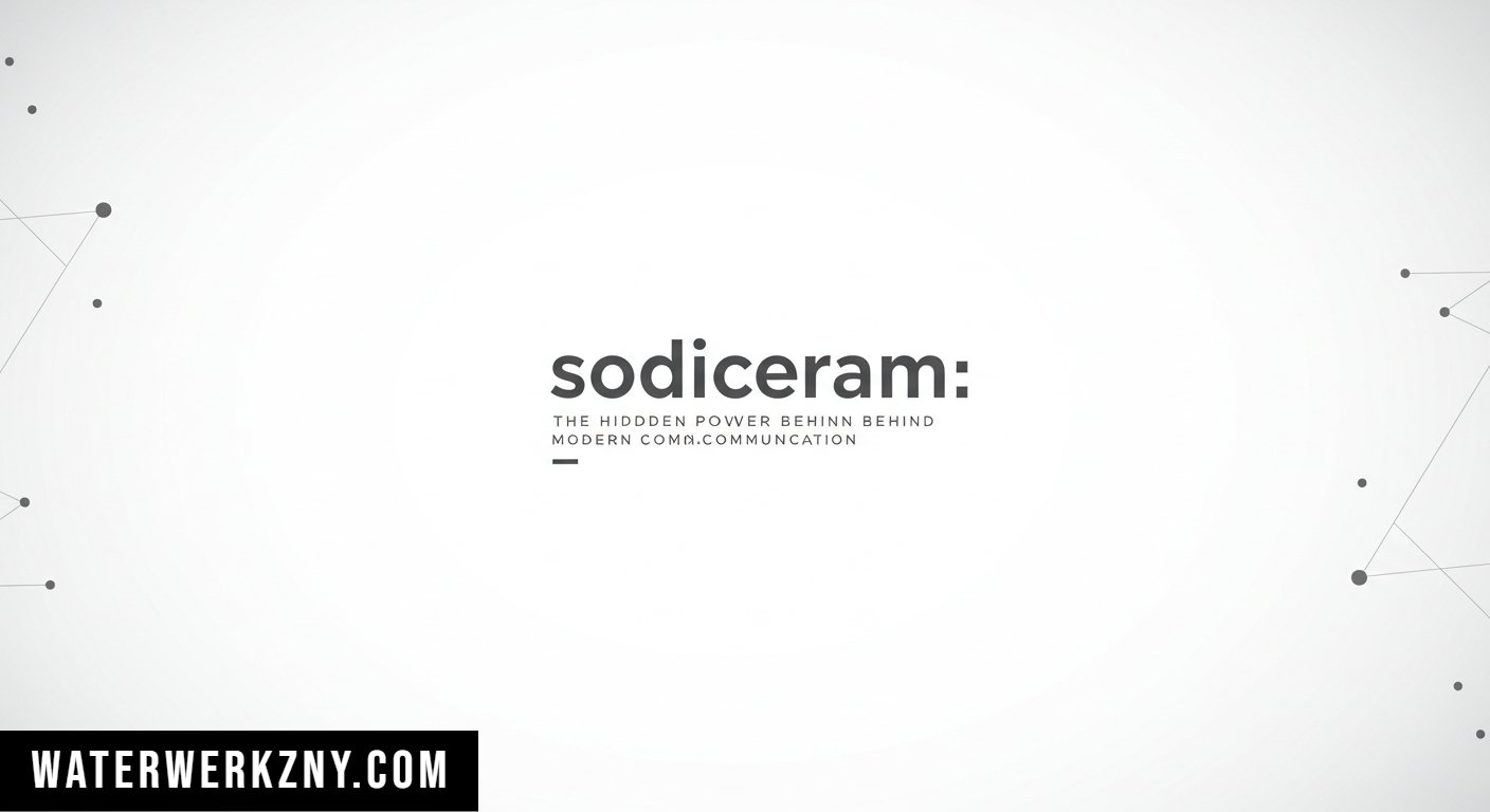 Illustration representing sodiceram exploration