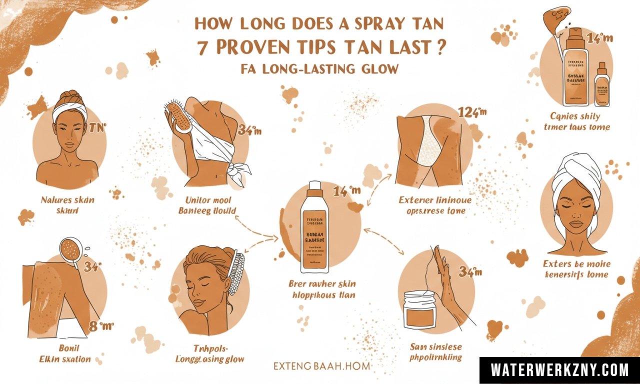 how long does a spray tan last glowing skin